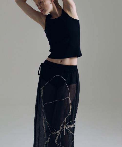 CREDONA（クレドナ） スカート ART EMBROIDERY WRAP SKIRT/アートエン