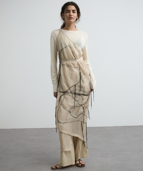 CREDONA（クレドナ） スカート ART EMBROIDERY WRAP SKIRT/アートエン