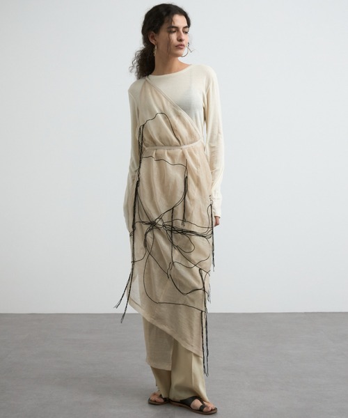 CREDONA（クレドナ） スカート ART EMBROIDERY WRAP SKIRT/アートエン