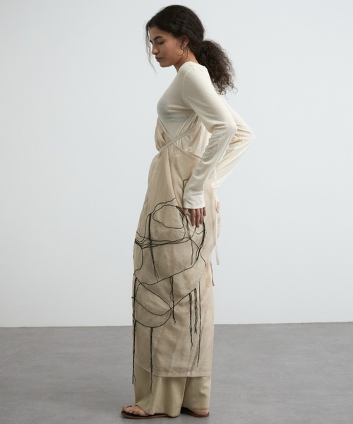 CREDONA（クレドナ） スカート ART EMBROIDERY WRAP SKIRT/アートエン