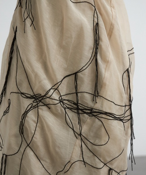 CREDONA（クレドナ） スカート ART EMBROIDERY WRAP SKIRT/アートエン