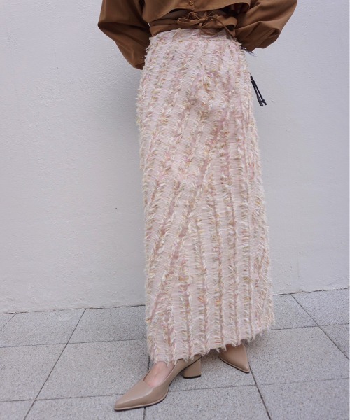 Ameri（アメリ） スカート MIX PINK SHAGGY SKIRT : ZOZOTOWN Yahoo!店