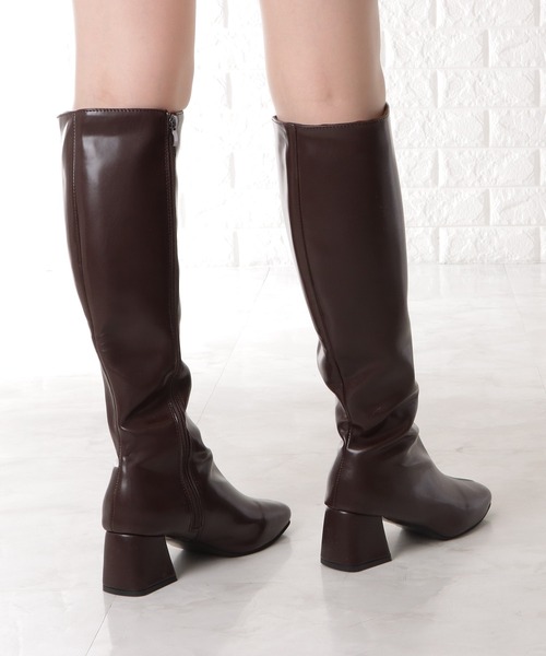 「Lace Ladies」 ロングブーツ 22.5 アイボリー レディース_画像7