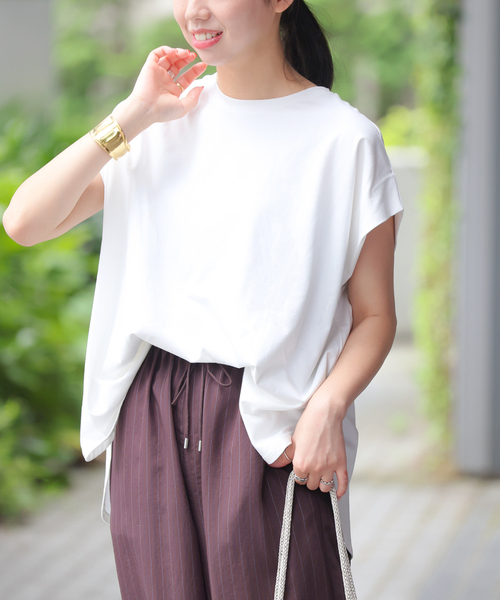 tシャツ オーガニックコットン汗ジミタックプルオーバー レディース JOURNAL STANDARD relume tシャツ オーガニックコットン汗ジミ