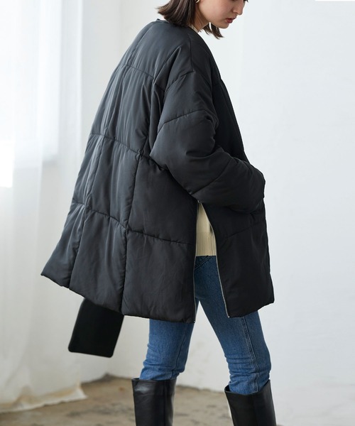 LIAN（リアン） ノーカラーコート FREE ブラック レディース