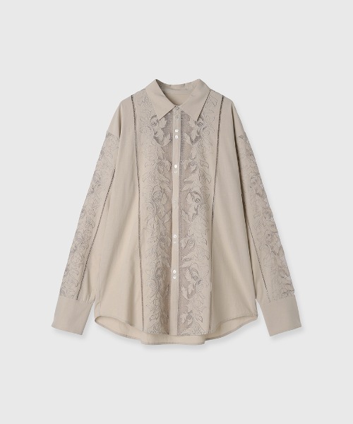 CREDONA（クレドナ） ブラウス シャツ EMBROIDERY SHIRTS/エンブロイ