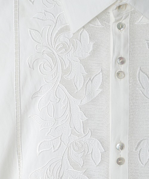 CREDONA（クレドナ） ブラウス シャツ EMBROIDERY SHIRTS/エンブロイ