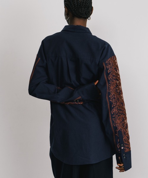 CREDONA（クレドナ） ブラウス シャツ EMBROIDERY SHIRTS/エンブロイ