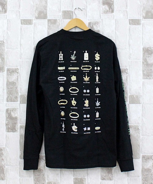 HUF（ハフ） tシャツ ジュエリーロングスリーブバックプリントTシャツ