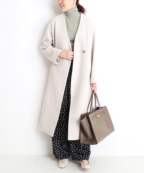 SLOBE IENA（スローブイエナ） ノーカラーコート FREE ベージュ