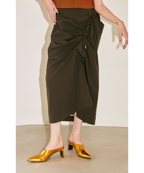 スカート OMMO COCOON skirt OMMO スカート IRREGULAR TUCK COCOON SK : ZOZOTOWN Yahoo!店