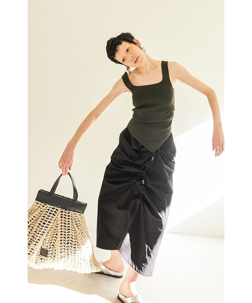 ommo スカート OMMO スカート IRREGULAR TUCK COCOON SK : ZOZOTOWN Yahoo!店