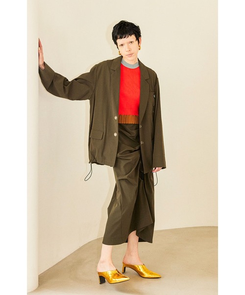 OMMO スカート IRREGULAR TUCK COCOON SK : ZOZOTOWN Yahoo!店