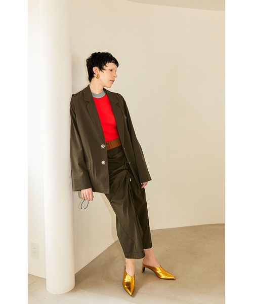 OMMO スカート IRREGULAR TUCK COCOON SK : ZOZOTOWN Yahoo!店