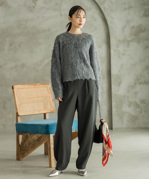 「Droite lautreamont」 長袖ニット M オフホワイト レディース_画像2