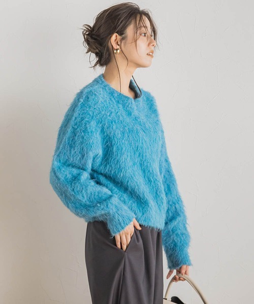 「Droite lautreamont」 長袖ニット M オフホワイト レディース_画像8