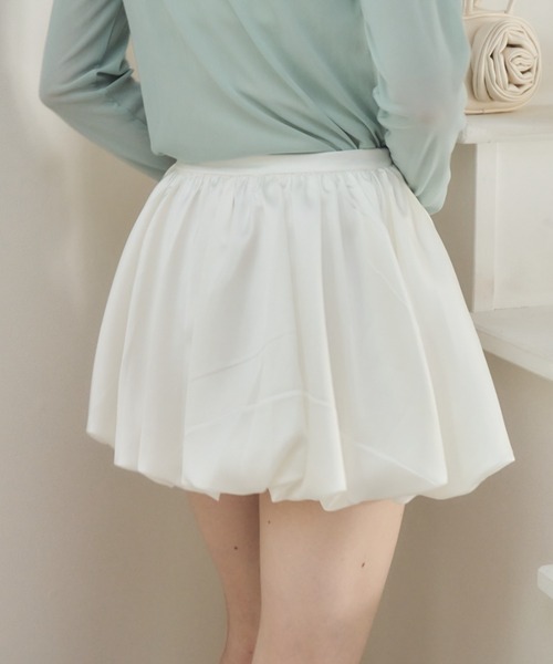 THE TOE ホワイトサテンバルーンスカート Bercy Balloon Skirt – THE TOÉ