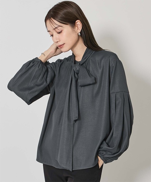 ur's（ユアーズ） ブラウス シャツ デニムボウタイブラウス レディース