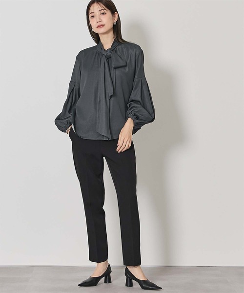 ur's（ユアーズ） ブラウス シャツ デニムボウタイブラウス レディース