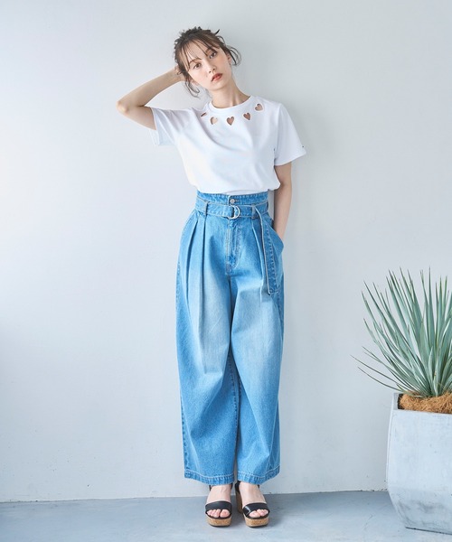 31 Sons de mode tシャツ 2025春夏新作 ハートカットワークT