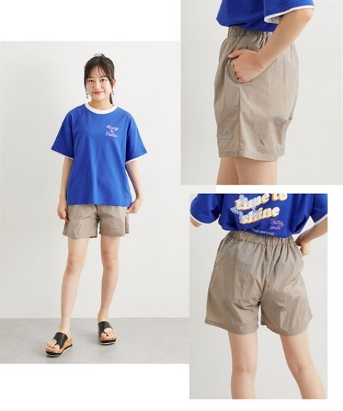ハーフパンツ パンツ ナイロンワッシャーハーフパンツ キッズ 子供服 