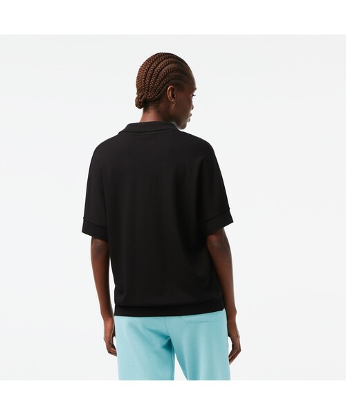 LACOSTE 「LACOSTE」 半袖ポロシャツ L ブラック レディース