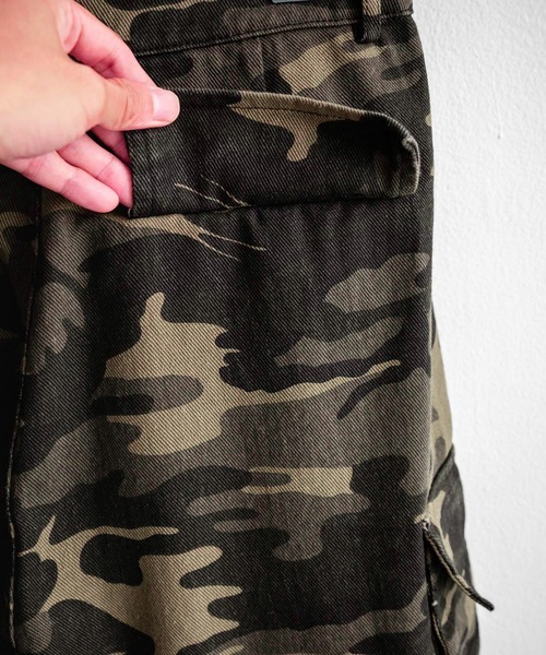 Rocky Monroe カーゴパンツ カモフラージュ 迷彩 膝タック入り