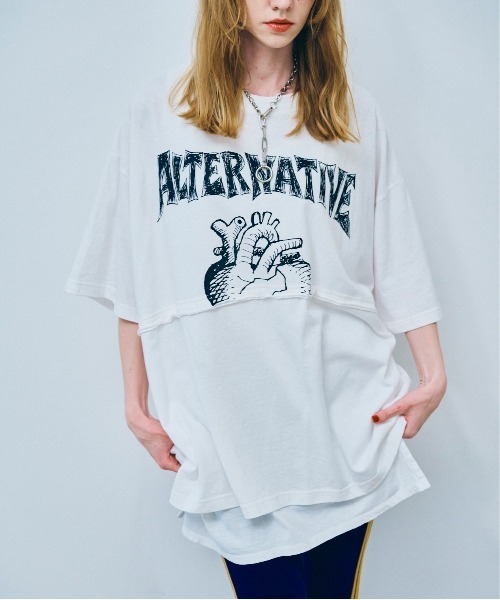 tシャツ M2522 ドッキングＢＩＧ　Ｔ レディース