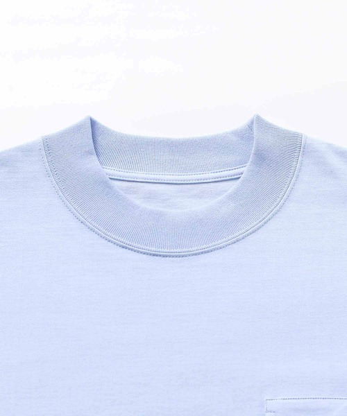 「ADAM ET ROPE'」 長袖Tシャツ M サックスブルー メンズ