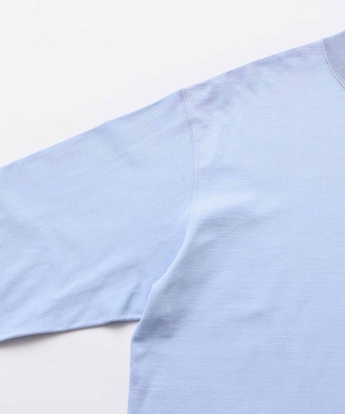「ADAM ET ROPE'」 長袖Tシャツ M サックスブルー メンズ