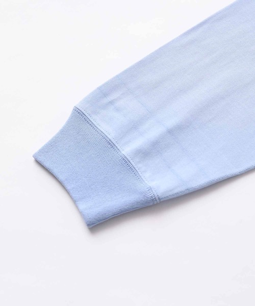 「ADAM ET ROPE'」 長袖Tシャツ M サックスブルー メンズ