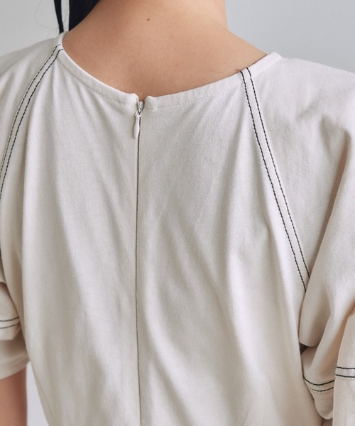 「VANNIE U」 半袖ワンピース FREE アイボリー レディース_画像9