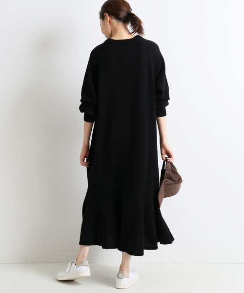 SLOBE IENA（スローブイエナ） ニットワンピース 38 グレー レディース