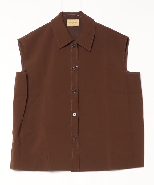 「UNITED ARROWS」 半袖シャツ 38 ダークブラウン レディース