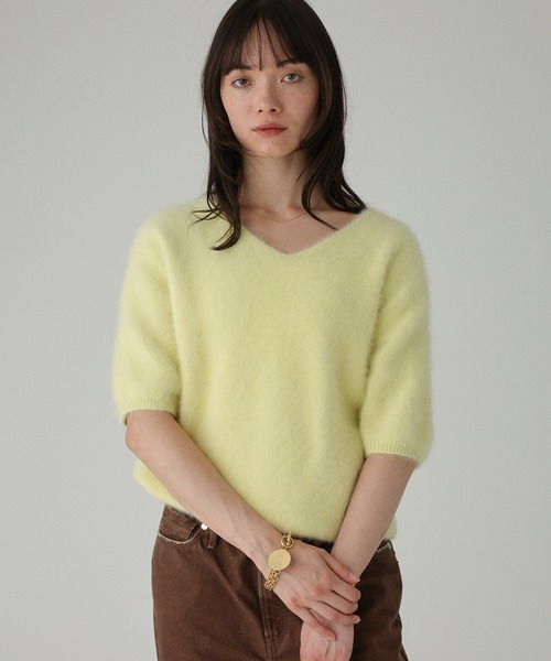 BABYLONE（バビロン） ニット セーター フォックスカシミヤVネックプル