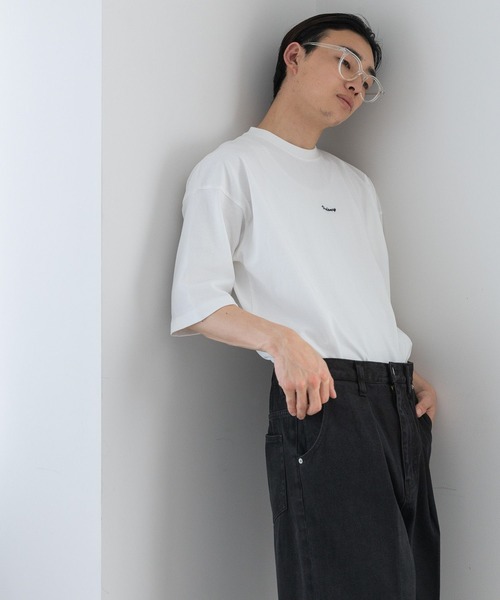 「LOWRYS FARM」 半袖Tシャツ MEDIUM ピンク メンズ