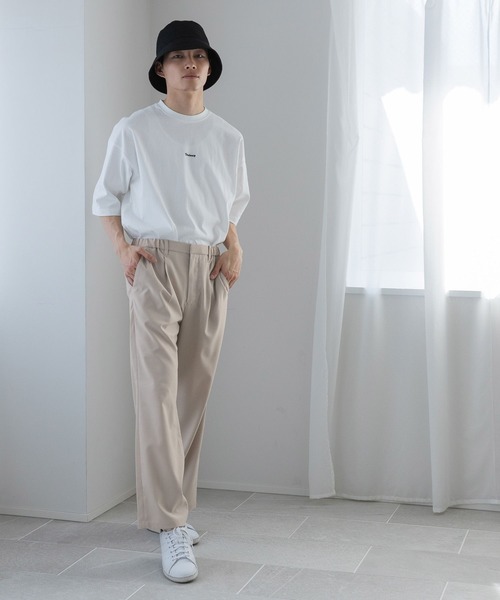 「LOWRYS FARM」 半袖Tシャツ MEDIUM ピンク メンズ