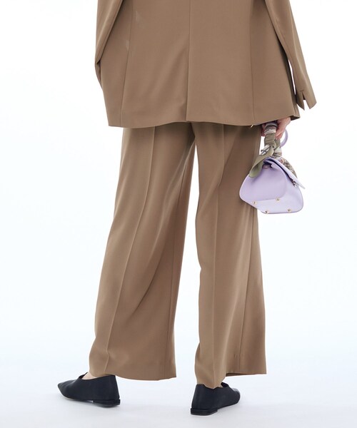 uvカット ワイドパンツ パンツ 「着心地！」タックワイドパンツ レディースの画像