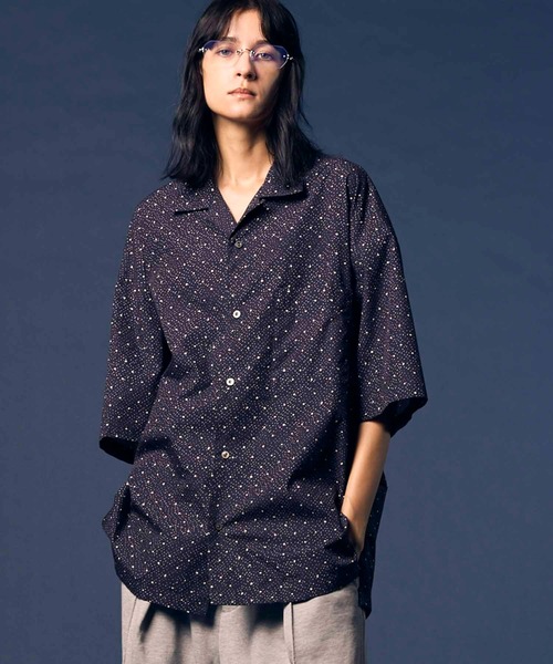 【MAISON SPECIAL】オープンカラーシャツ　希少　即完売 MAISON SPECIAL シャツ 「UNISEX」「Italian Dead Stock Fabric
