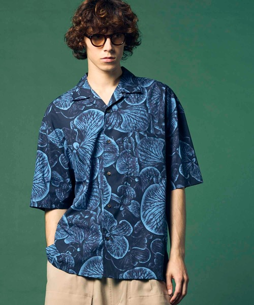【MAISON SPECIAL】オープンカラーシャツ　希少　即完売 MAISON SPECIAL シャツ 「UNISEX」「Italian Dead Stock Fabric