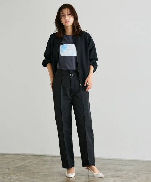 「Pierrot」 ジップアップブルゾン L アイボリー レディース_画像2