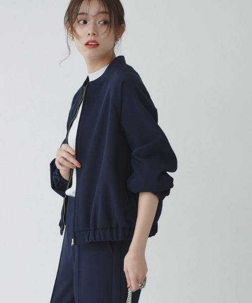 「Pierrot」 ジップアップブルゾン L アイボリー レディース_画像4