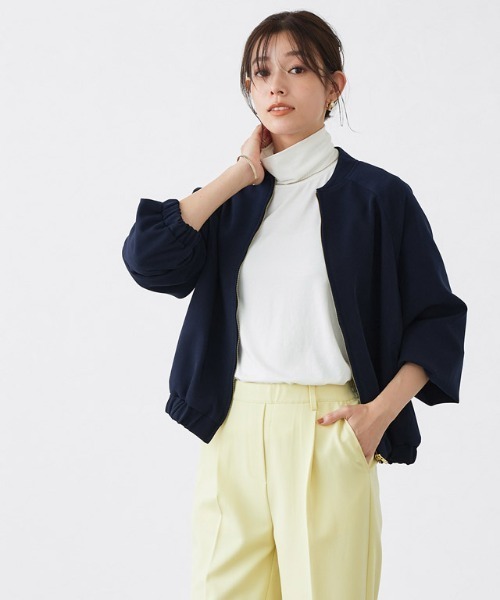 「Pierrot」 ジップアップブルゾン L アイボリー レディース_画像5