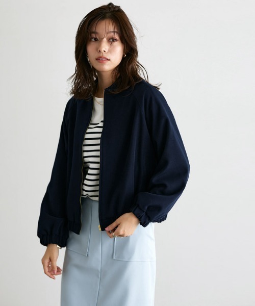 「Pierrot」 ジップアップブルゾン L アイボリー レディース_画像8