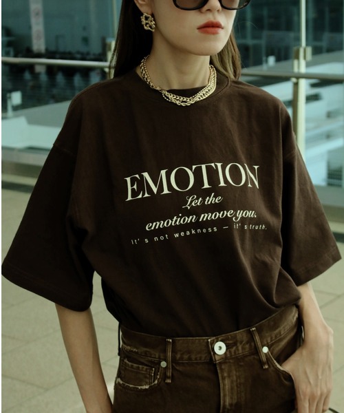 tシャツ 「Scrap Book」16oeTee 別注柄EMOTION レディース