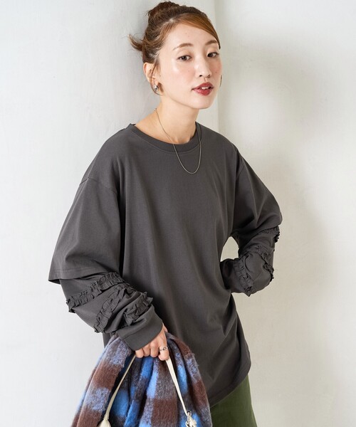 FREAK'S STORE（フリークスストア） tシャツ 限定展開 袖 フリル