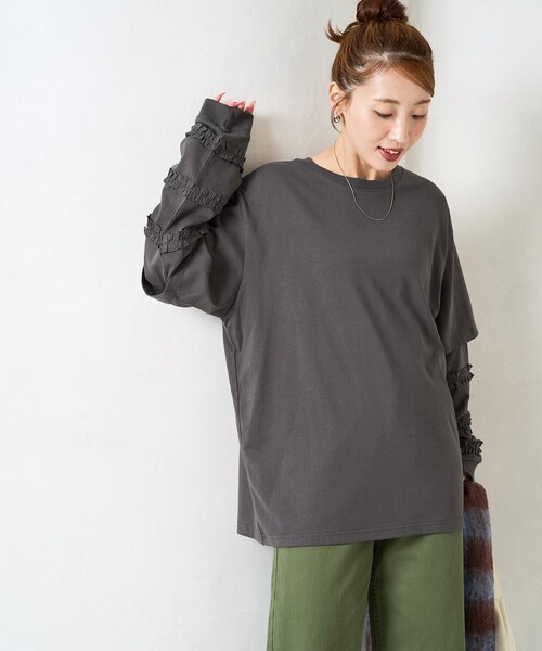 FREAK'S STORE（フリークスストア） tシャツ 限定展開 袖 フリル