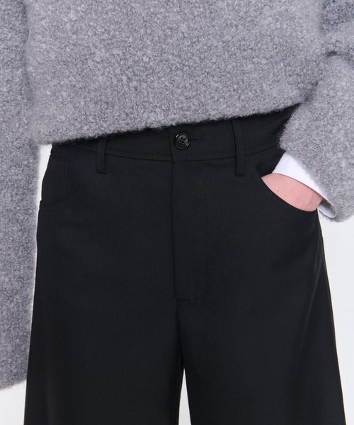 Séfr スラックス SAKAZEN (サカゼン) 春夏 涼感クール ストレッチ シャドーストライプ