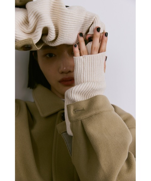 un/neu アームカバー ルーズニットアームウォーマー / リブニット