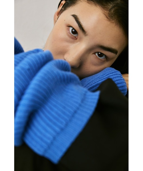 un/neu アームカバー ルーズニットアームウォーマー / リブニット